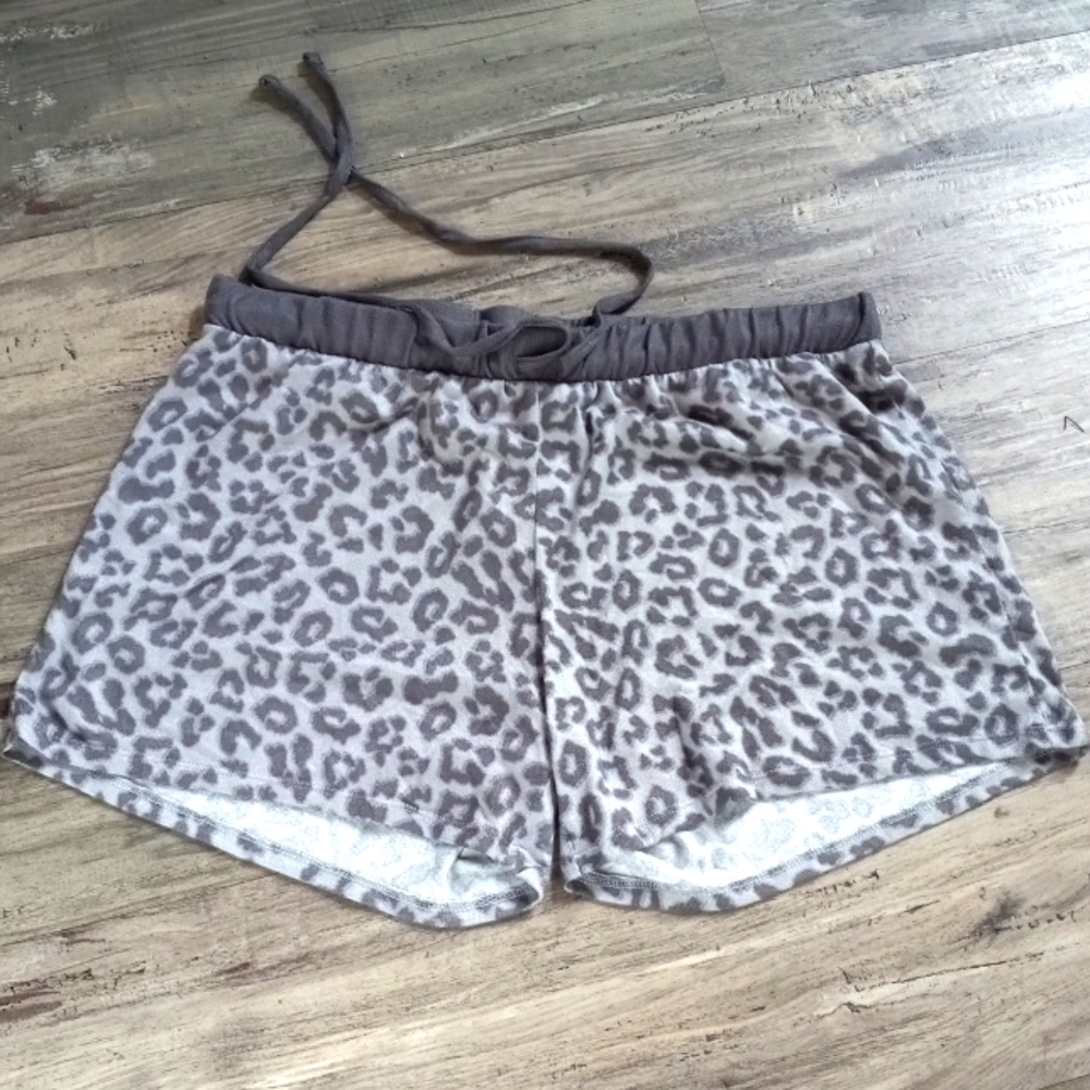 LUCKY BRAND Leopard Soft Lounge Animal Print SHORTS